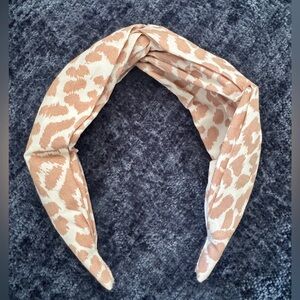 J.Crew Leopard Print Twist Headband